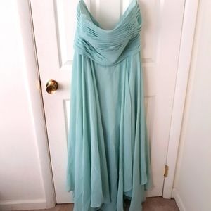 Chiffon strapless dress